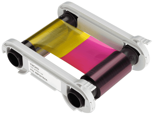 Evolis YMCKO Colour Ribbon - 200 prints. Suitable for Evolis Zenius & Primacy ID card printers.
