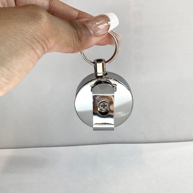 Heavy Duty Reel with Belt Clip & Key Ring (60cm nylon cord with a 24mm key ring).