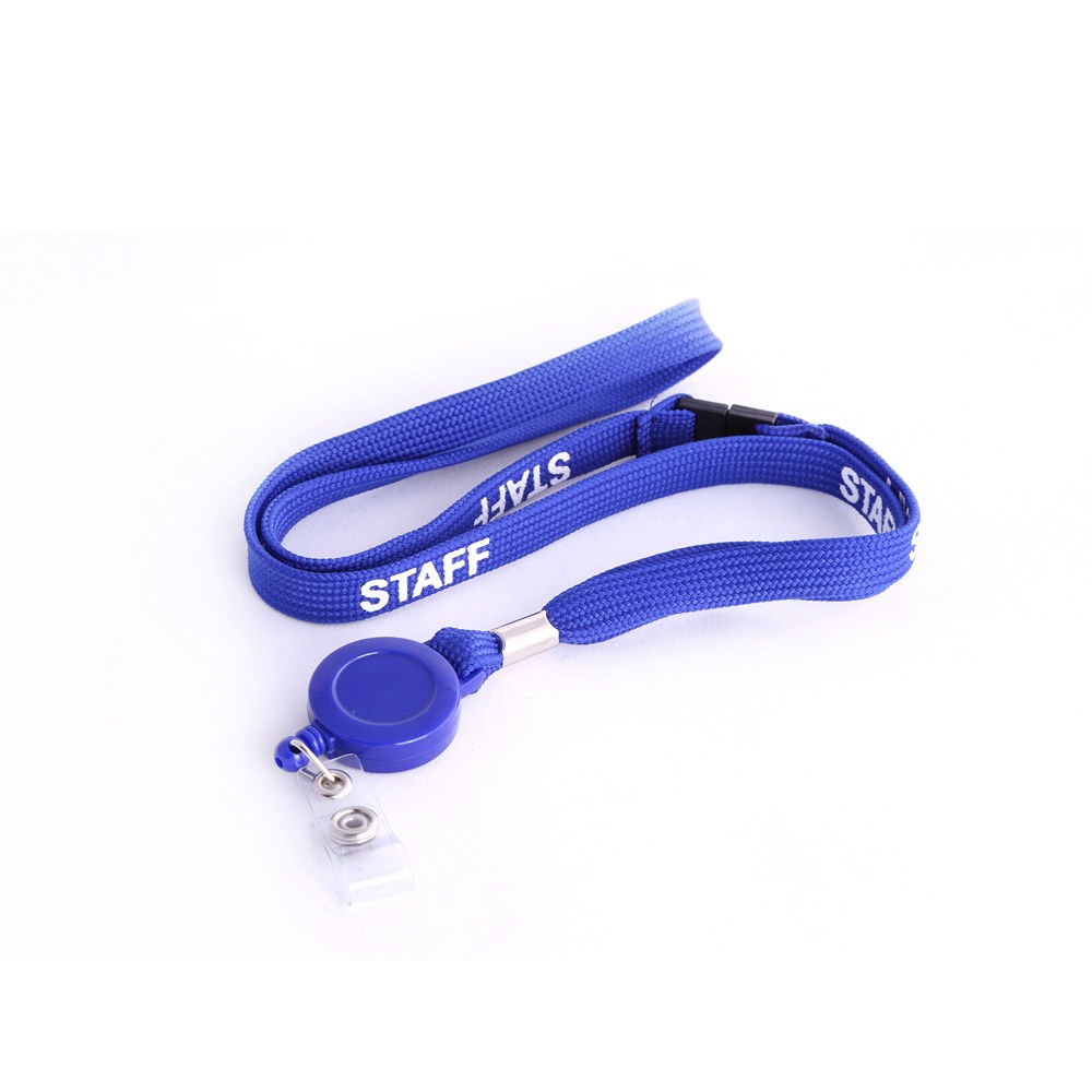 ID Supplies custom flat tubular screen printed lanyard