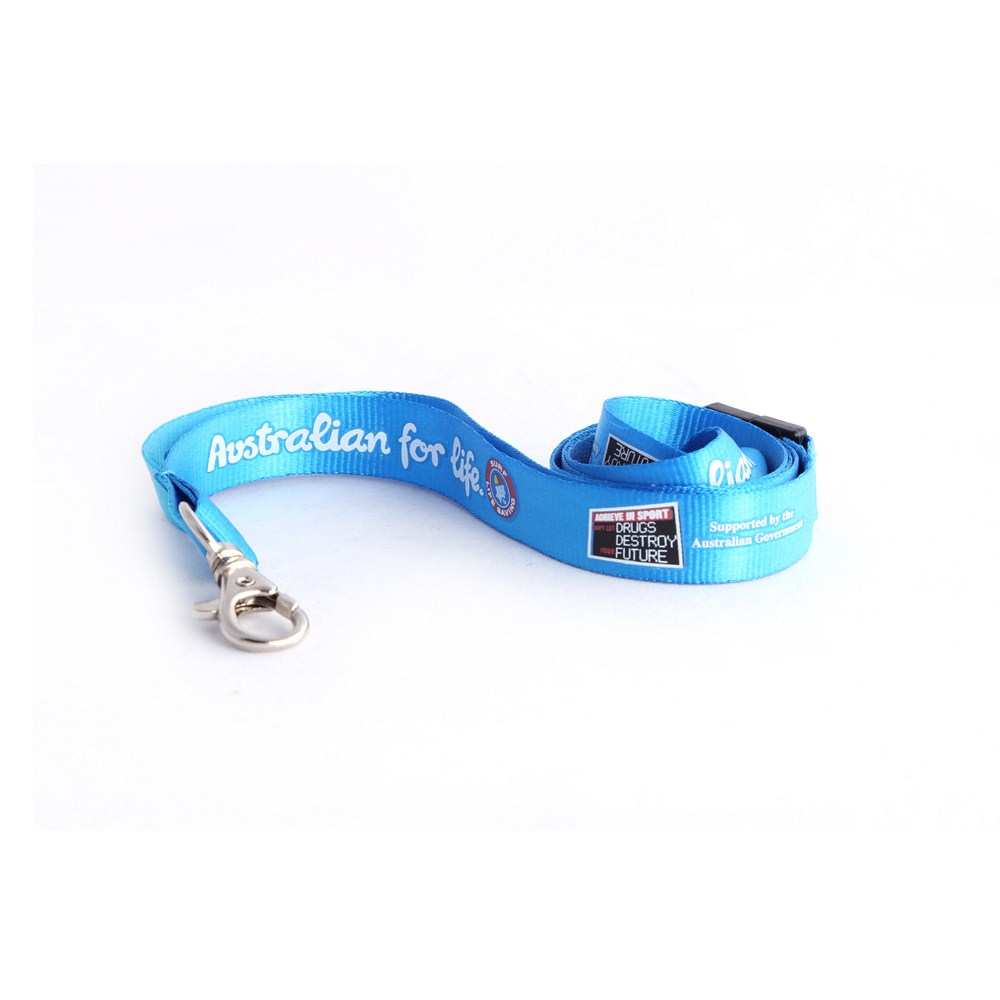 ID Supplies custom nylon offset printed lanyard